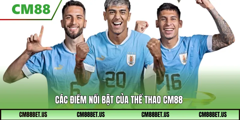 Các điểm nổi bật của thể thao Cm88