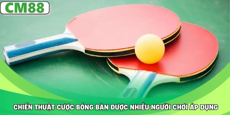 Chiến thuật cược bóng bàn được nhiều người chơi áp dụng